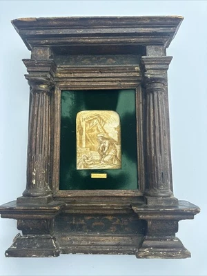 ANTIGUO MAESTRO DIBUJO ICONO ATRIBUIDO AL MARCO COREGGIO ESCULTURA RELIGIOSA Foto 1 de 4