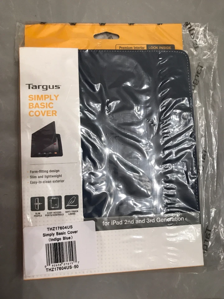 NEW Targus Simply Basic Cover For iPad 2/3 Gen Blue Case Folio Slim Lightweight - Image 1 of 4