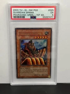 Yugioh Guardian Sphinx - PGD-025 - PSA 5 EX - Ultra Rare 1st Edition - Picture 1 of 7