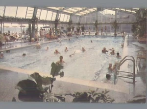Vintage Postcard, Chalfonte-Haddon Hall, Atlantic City, NJ  Swimming Pool - Picture 1 of 2
