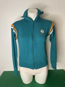 Vintage 80’s Miami Dolphins Women’s Full Zip Sweatshirt Size 14-16 - Picture 1 of 10