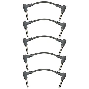 5pack6" inch right angle1/4guitar to effect pedal board jumper cable patch cords - Picture 1 of 1