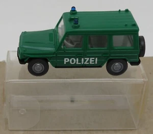 WIKING Ho 1/87 Mercedes Benz 230 G 4X4 Polizia Tedesca Polizei IN Box #10614 - Foto 1 di 8