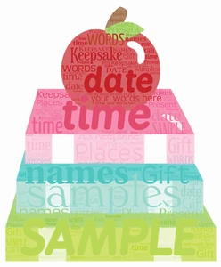 word art personalised gift present keepsake christmas teacher leavers present - Picture 1 of 9