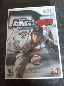 Major League Baseball MLB 2K9 Nintendo WII Game COMPLETE Good Condition - Picture 1 of 2
