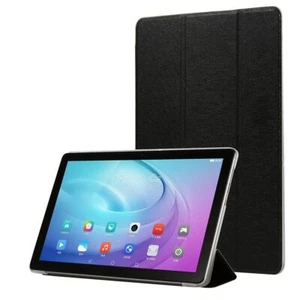 Für Samsung Galaxy Tab A7 2020 3 folt Wake UP Smart Cover Tablet Tasche Schwarz - Picture 1 of 8