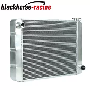 For Chevy GM SBC BBC High Performance Aluminum 2 Row Radiator 28"X19" Universal - Picture 1 of 10