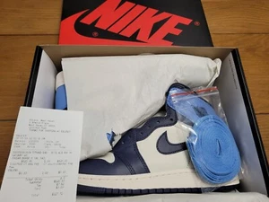 Air Jordan 1 Retro Alta Obsidian UNC GS Talla 6y 575441-140 - Imagen 1 de 5