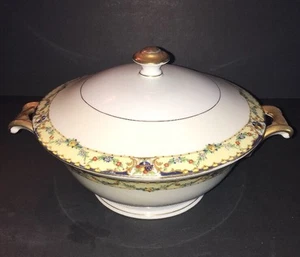 Lidded Serving Dish MZ Czechoslovakia Moritz Zdekauer 1918-1936 - 11.5"wx6"t - Picture 1 of 12