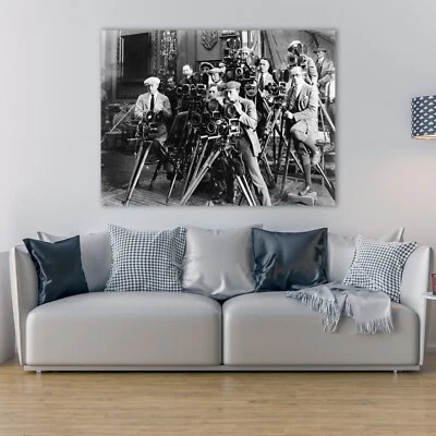 Impresión de arte de pared en lienzo histórico de periodismo, impresión de póster histórico de periodismo. Foto 1 de 4