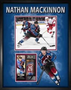 Nathan MacKinnon Colorado Avalanche Signed Framed Tim Hortons Mini-Stick Display - Picture 1 of 2