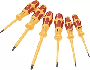 Wera 1060 i/1065 i/6 Kraftform VDE Screwdriver Set 6 Pieces 05051576001 - Picture 1 of 9