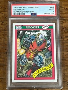 1990 Marvel Universe 83 Deathlok Diamond Preview Marvel (MCU) Card PSA 9 - Bild 1 von 2