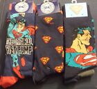 DC comics Superman socks the original fist bump logo new mens size 6-12 