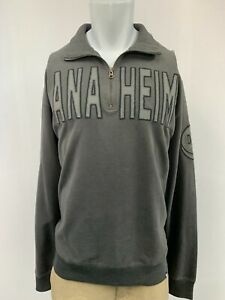 Anaheim Ducks 1/4 Zip Pullover Sweatshirt Men's Size XL, '47 Striker Gray