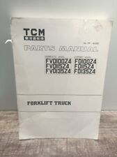 TCM FVDI00Z4 FORKLIFT LIFT TRUCK PARTS MANUAL BOOK CATALOG