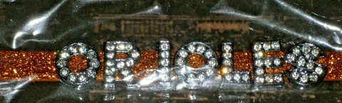 MLB Baltimore Orioles Orange Glitter Fashion Team Bracelet by Wordables Cover