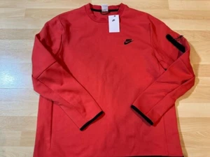 Neu Nike Tech Fleece Sweatshirt mit Rundhalsausschnitt Herren XL hummerrot Pullover CU4505-605 - Bild 1 von 7