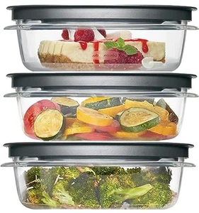 Rubbermaid Premier Premier Premier Flex & Dichtung Lebensmittelaufbewahrungsset für 3 Tassen, 3 Tritan Cont... - Bild 1 von 5