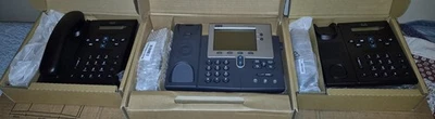 2 Lot Cisco CP-6921 VOIP 7940 Series Desktop Office Telephone w/Handset Only - Image 1 of 4
