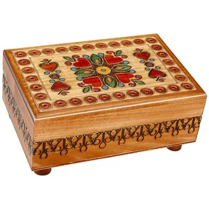 Caja de rompecabezas de madera rodeada de amor secreto - Imagen 1 de 4