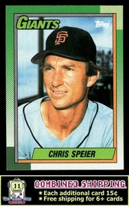 1990 Topps #753 Chris Speier San Francisco Giants - Picture 1 of 2