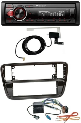 Pioneer MP3 AUX CD DAB USB Autoradio für VW Up AA AAN 2011-2016 piano black - Bild 1 von 4
