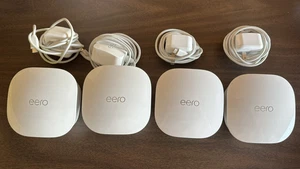 Eero Mesh WiFi Routers (4 Pack + Power Supplies) (2nd-gen) Model: J010001 - Picture 1 of 1