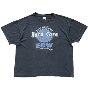 Camicia vintage anni 90 ECW Wrestling Hard Core Cafe New York XXL rara - Foto 1 di 12