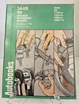 Autobooks Saab 99 владельцев мастерская руководство модели 1709cc, 1854cc, 1985cc, 1969-74 - Изображение 1 из 4