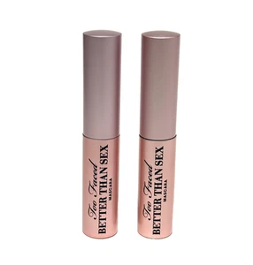 MASCARA TOO FACED Better Than Sex negra LOTE 2 x 0,17 OZ tamaño de viaje NUEVO ENVÍO GRATUITO - Imagen 1 de 3