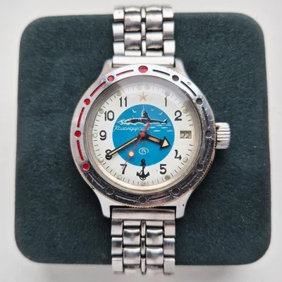 Reloj URSS Raro Vostok Amphibia Original Automático Buzo 2416B tropas submarinas Foto 1 de 4