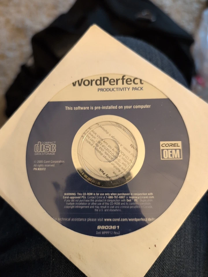 WordPerfect Productivity Pack CD-ROM, 980361 - Image 1 of 1