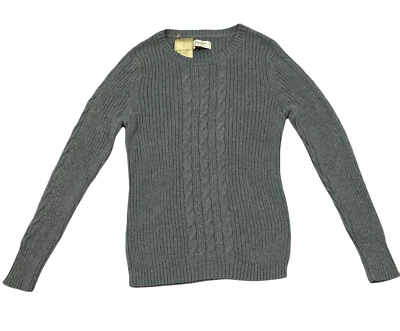 Women's Sweater Medium NEW Gray Top Cotton Knit Sonoma Life Priority Mail Ship - Image 1 of 4