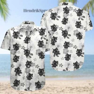Zahnloser Drache Hawaiihemd, Ohnezahn Strand Urlaub Knopf Hemd - Bild 1 von 3