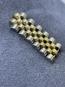 ORIGINAL Rolex 15 Mm Jubilee 2 Tone 18 Kt And Stainless Steel - Picture 1 of 1