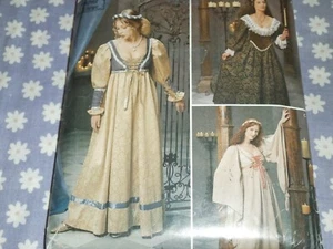 SIMPLICITY 0687 MISSES RENAISSANCE MEDIEVAL GOWNS COSTUME PATTERN-UNCUT-10-12-14 - Picture 1 of 3
