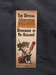 Official Munchkin Apocalypse Bookmark of Re-Sealing - Picture 1 of 1