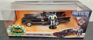 BATMOBILE AND BATMAN DIE CAST SET CLASSIC TV SERIES LIMITED EDITION METALS NIB - Picture 1 of 3