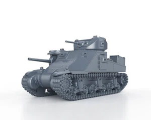 BRITISH WWII M3 GRANT MEDIUM TANK - 1/56 1/72 1/87 1/100 3D PRINTED - Picture 1 of 5