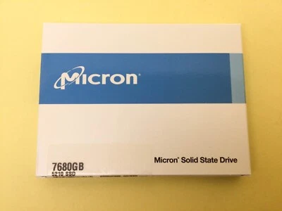 Micron 5210 ION 7.68TB SATA 6Gb/s QLC 2.5" Enterprise SSD MTFDDAK7T6QDE New - Image 1 of 2