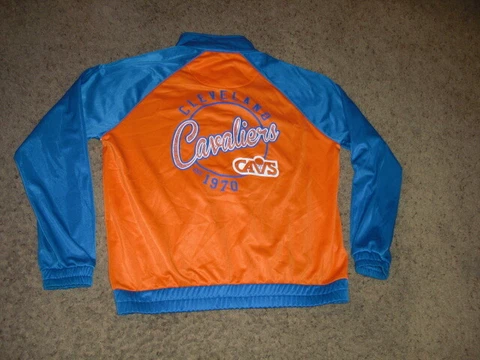 CLEVELAND CAVALIERS full zip sewn throwback Track Jacket WOMEN'S XL G-3 Cover