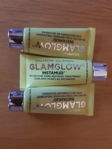 GlamGlow Instamud 60 second Pore-Refining Treatment. 3 x 7ml travel size tubes