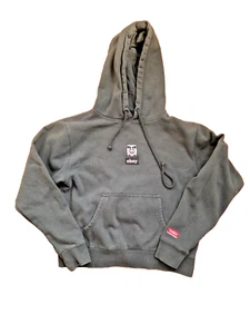 Obey Worldwide Men's Hoodie Medium Green Hooded Sweatshirt - Picture 1 of 3