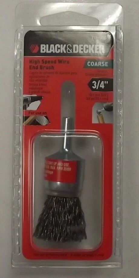 Black & Decker 3/4" Coarse High Speed Wire End Brush 70-600 - Image 1 of 1