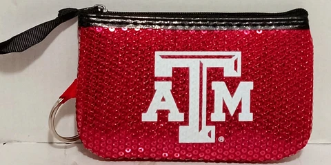 Texas A&M University Sequin Coin Purse Collegiate Game Day Outfitters Cover