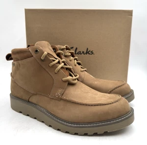 Clarks HINSDALE MID Men's NEW Mid Boot Beige Multiple Sizes (68856) - Picture 1 of 10
