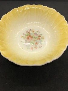 Vintage Bowl ~Yellow Morning Bouquet veg. bowl appr. 7.5 - 1957-USA Salem China - Picture 1 of 5