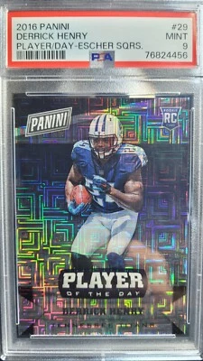 Derrick Henry Panini Mojo Escher Squares #29 2016 - PSA 9 - Pop 6 solo 3 superior  Foto 1 de 4