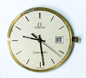 Omega Seamaster 1430 1984 movimento al quarzo data e quadrante funzionante - Foto 1 di 3